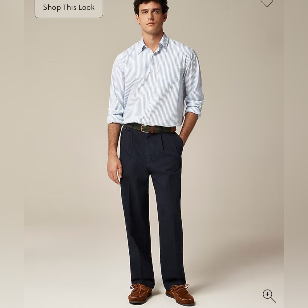 NWT J Crew Crosby suit pant in garment-dyed Italian cotton-linen blend - Picture 2 of 13